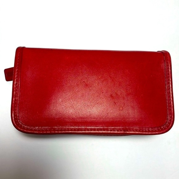 Vintage Coach chubby Red Leather Case - Picture 2 of 12